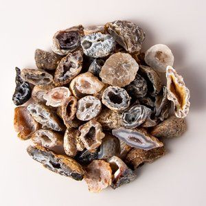 1 lb Mini Agate Oco Geodes Natural Rough Half Gems